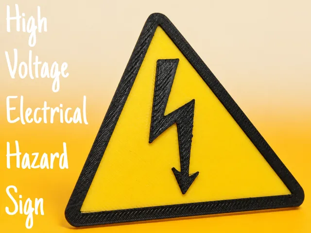 High Voltage Electrical Hazard Sign