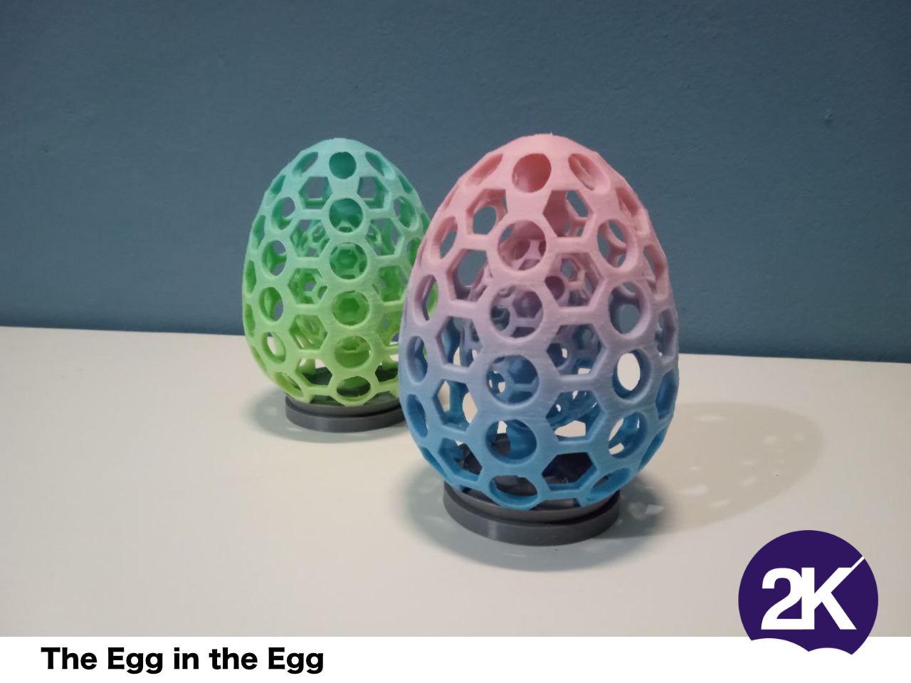 Egg in the Egg, funny decoration, no supports needed