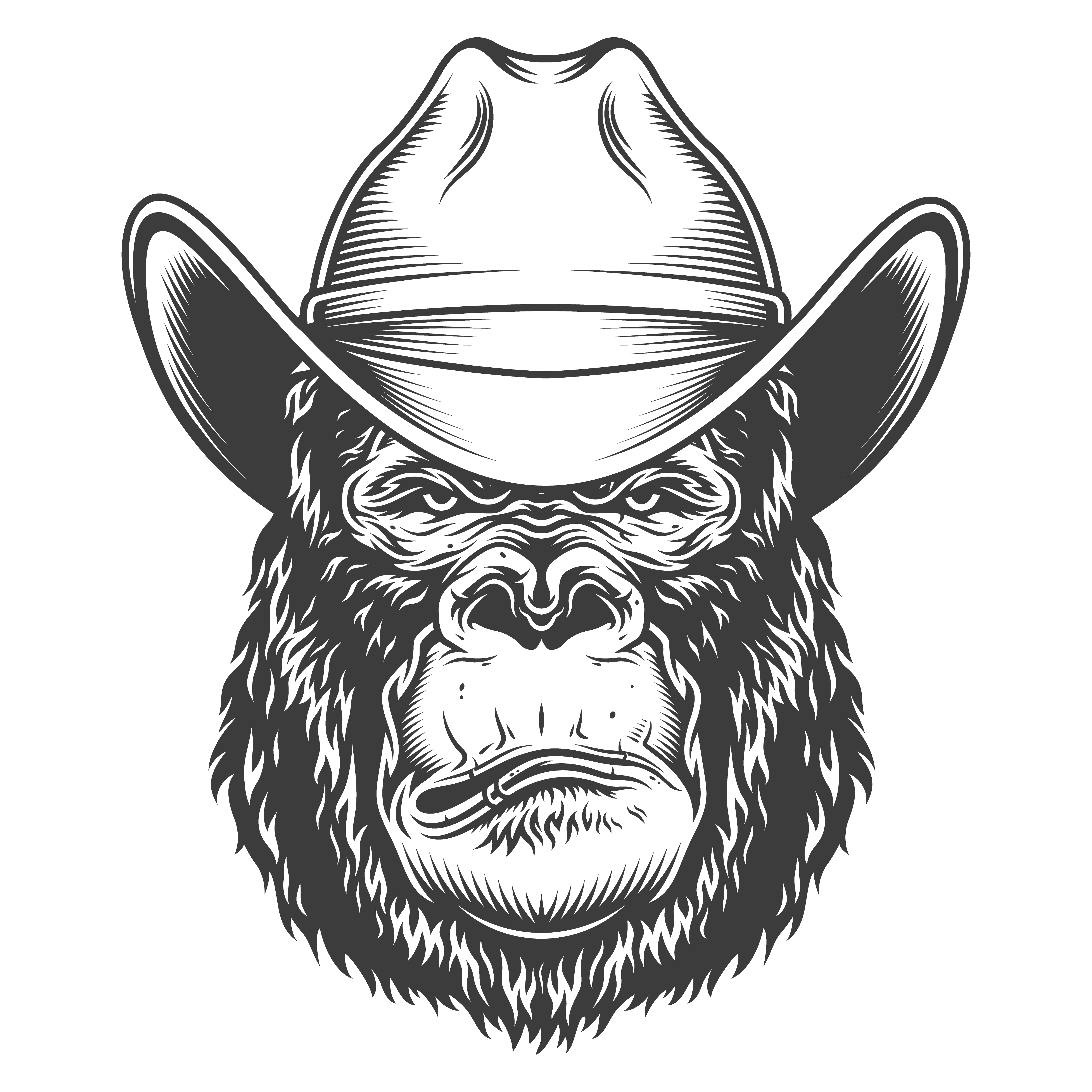 wall art gorilla
