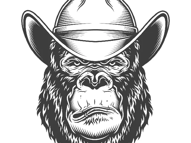 wall art gorilla