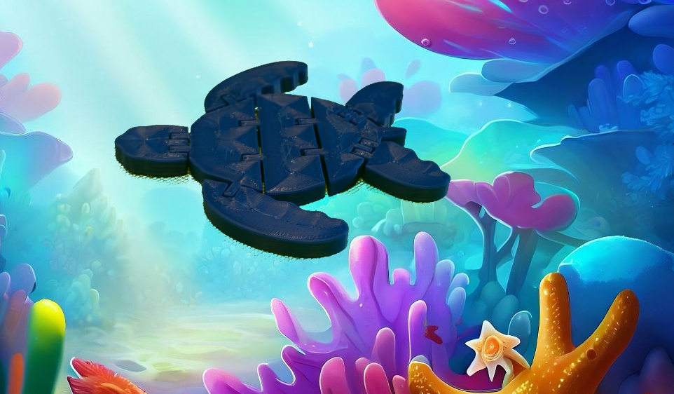 Miniatura 2 do modelo 3D Flexi Turtle