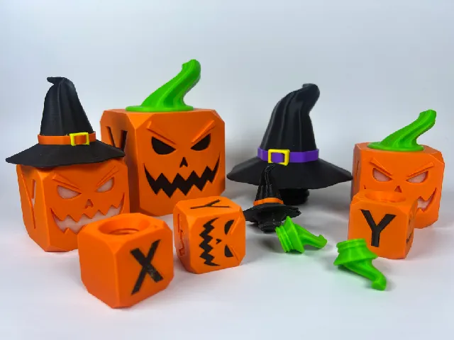 Halloween XYZ Calibration Cube