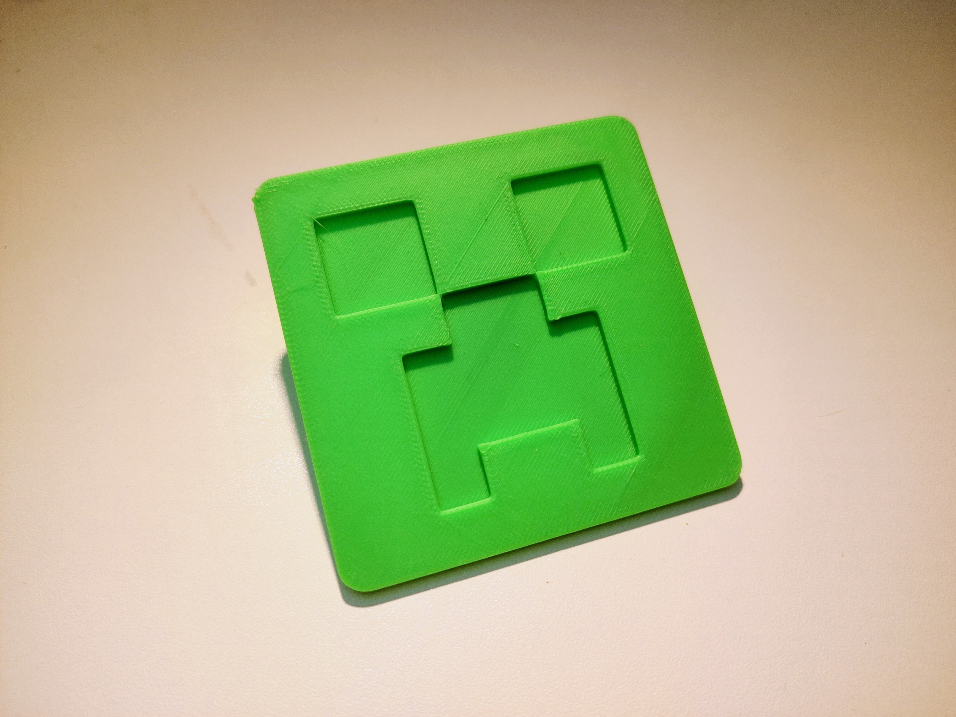 Miniatura 3 do modelo 3D Minecraft Creeper Face