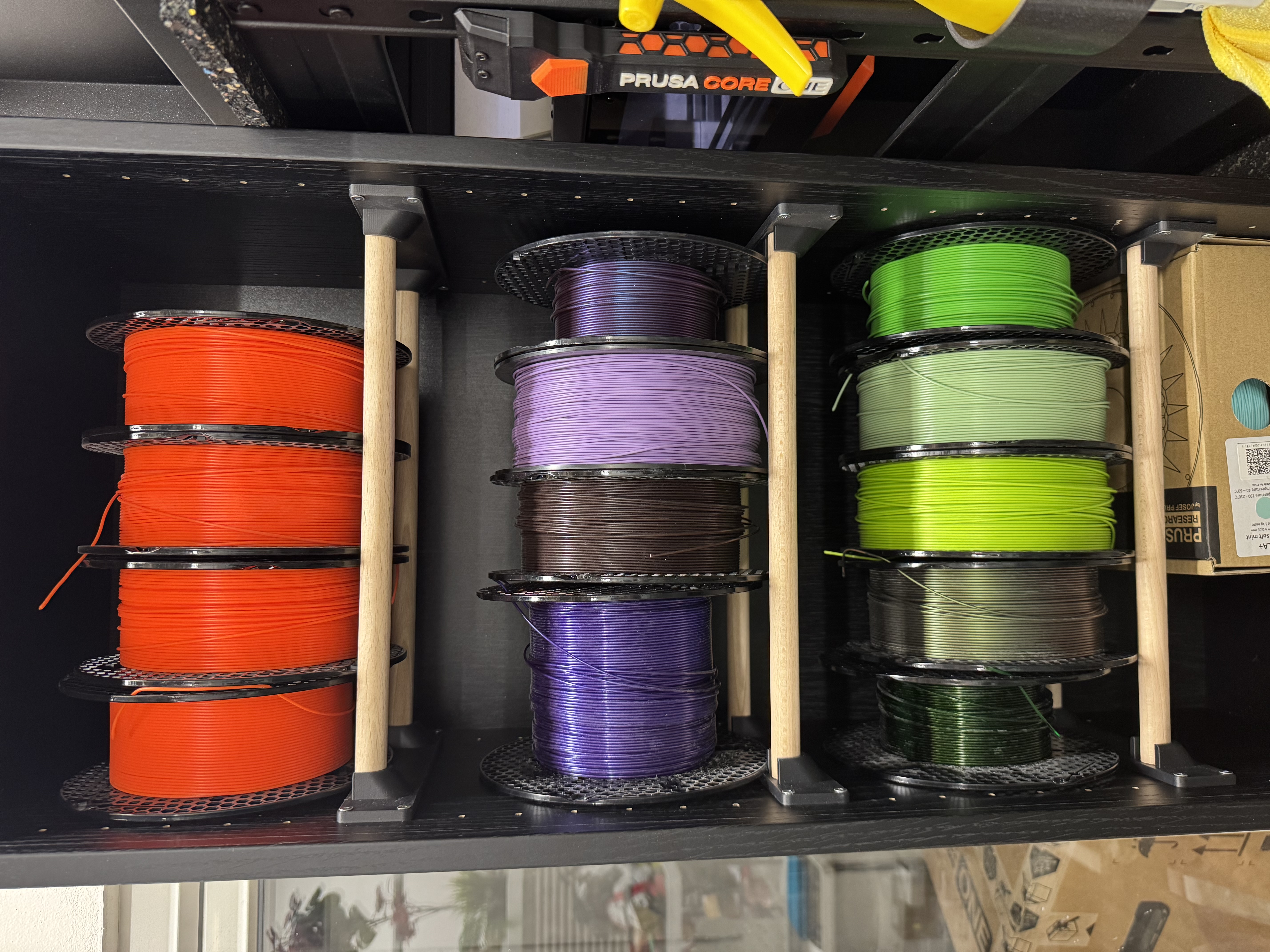 ikea billy spool holder