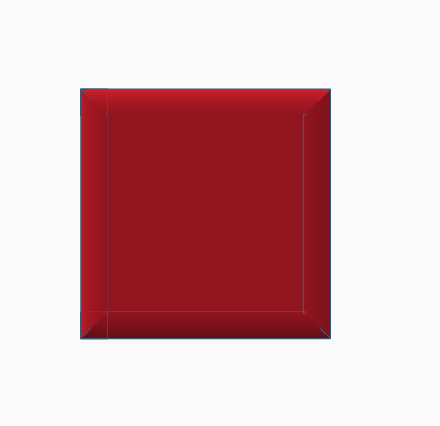 Framed canvas for painting or coloring quarter round framing 3x3 inch work area