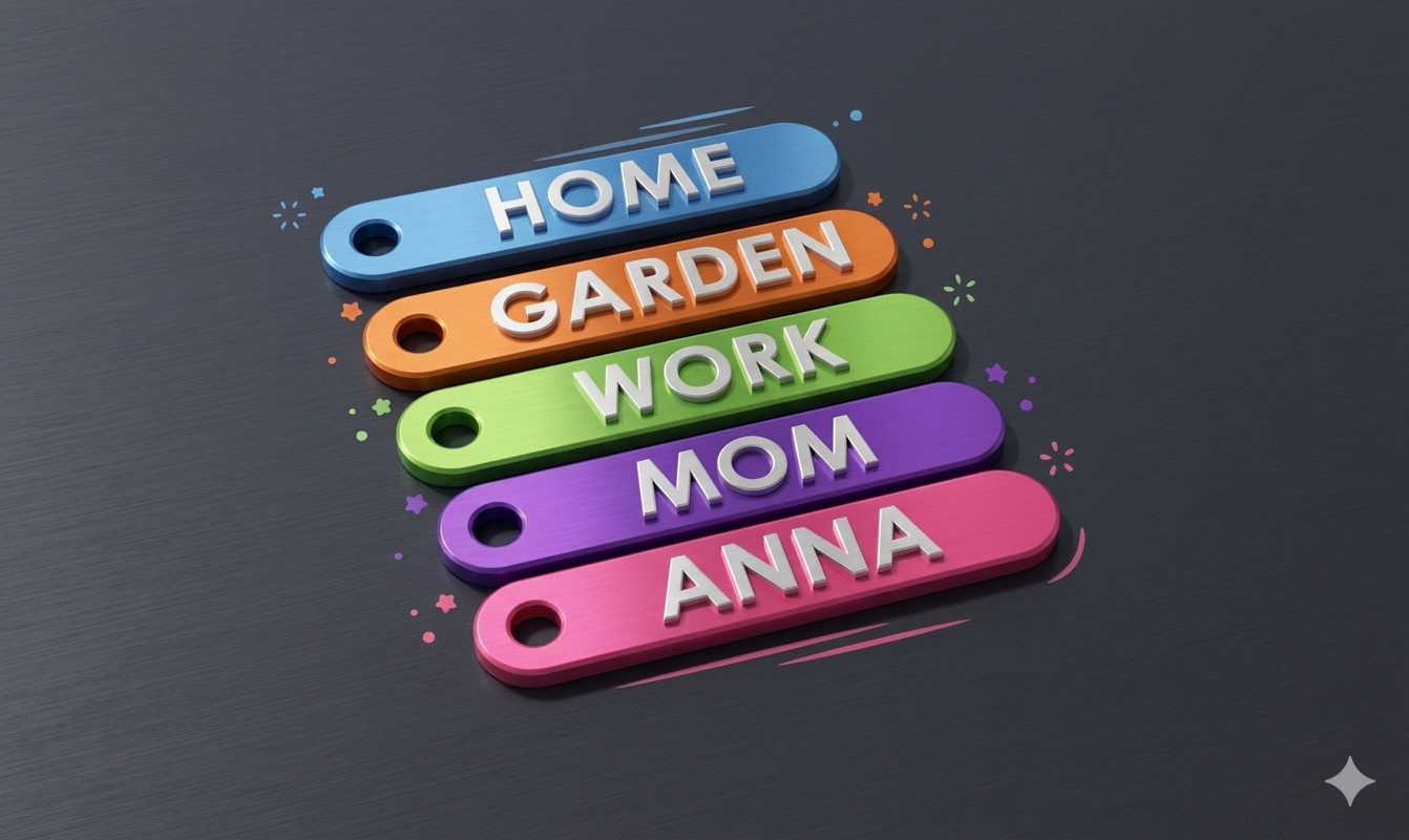Customizable Keyring Labels — miniatura 3