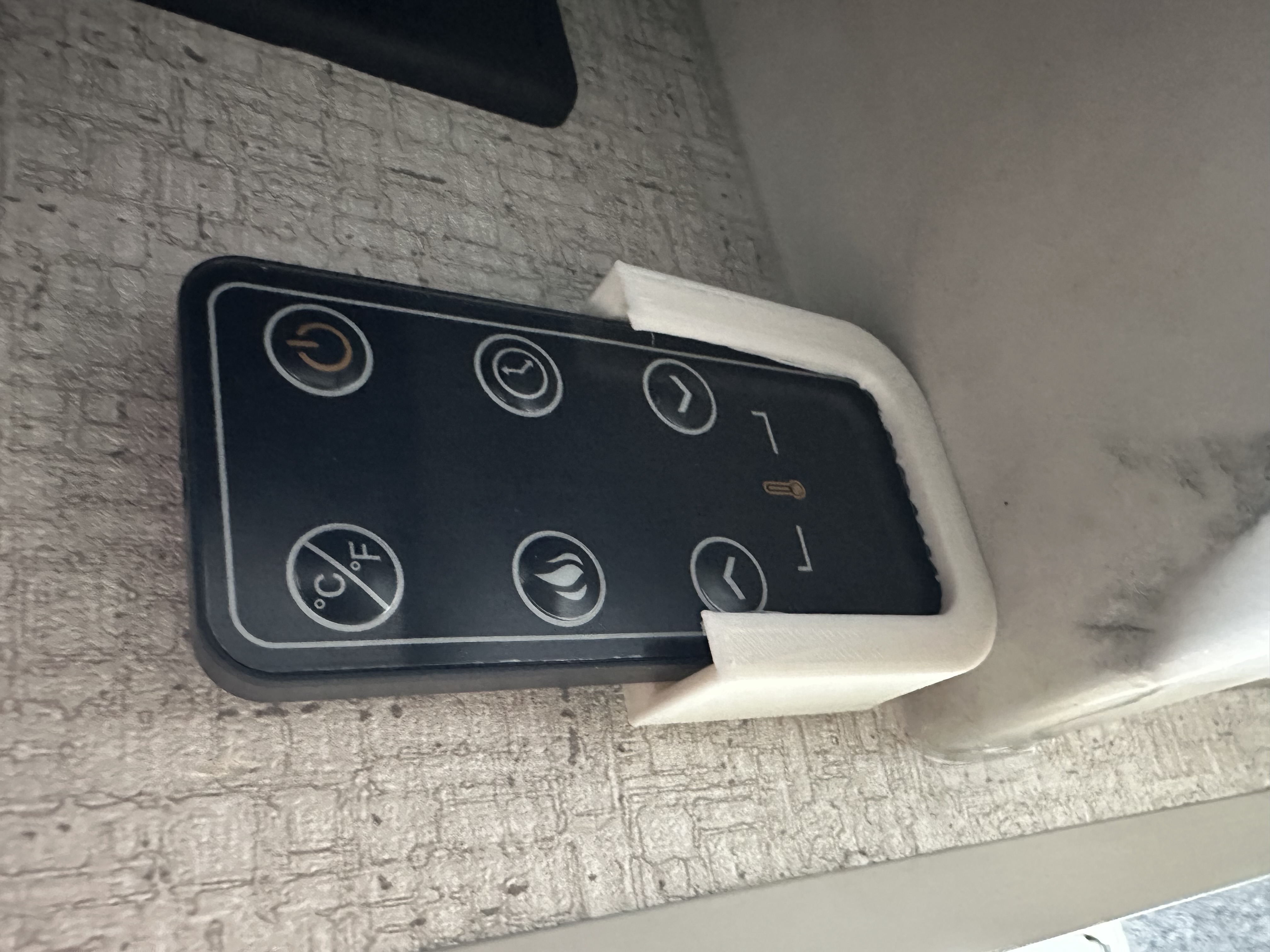 RV Fireplace Remote holder