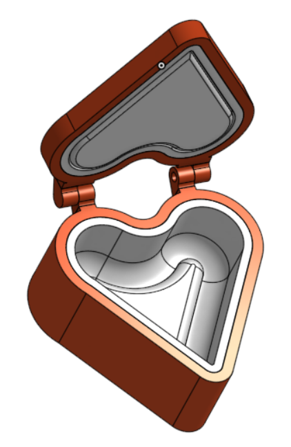 Miniatura 3 do modelo 3D Heart Gift Box