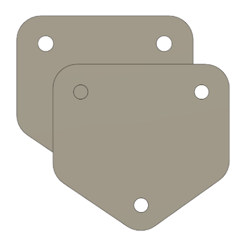 Pearl Export/World Tom Drum Plates/Hole Covers