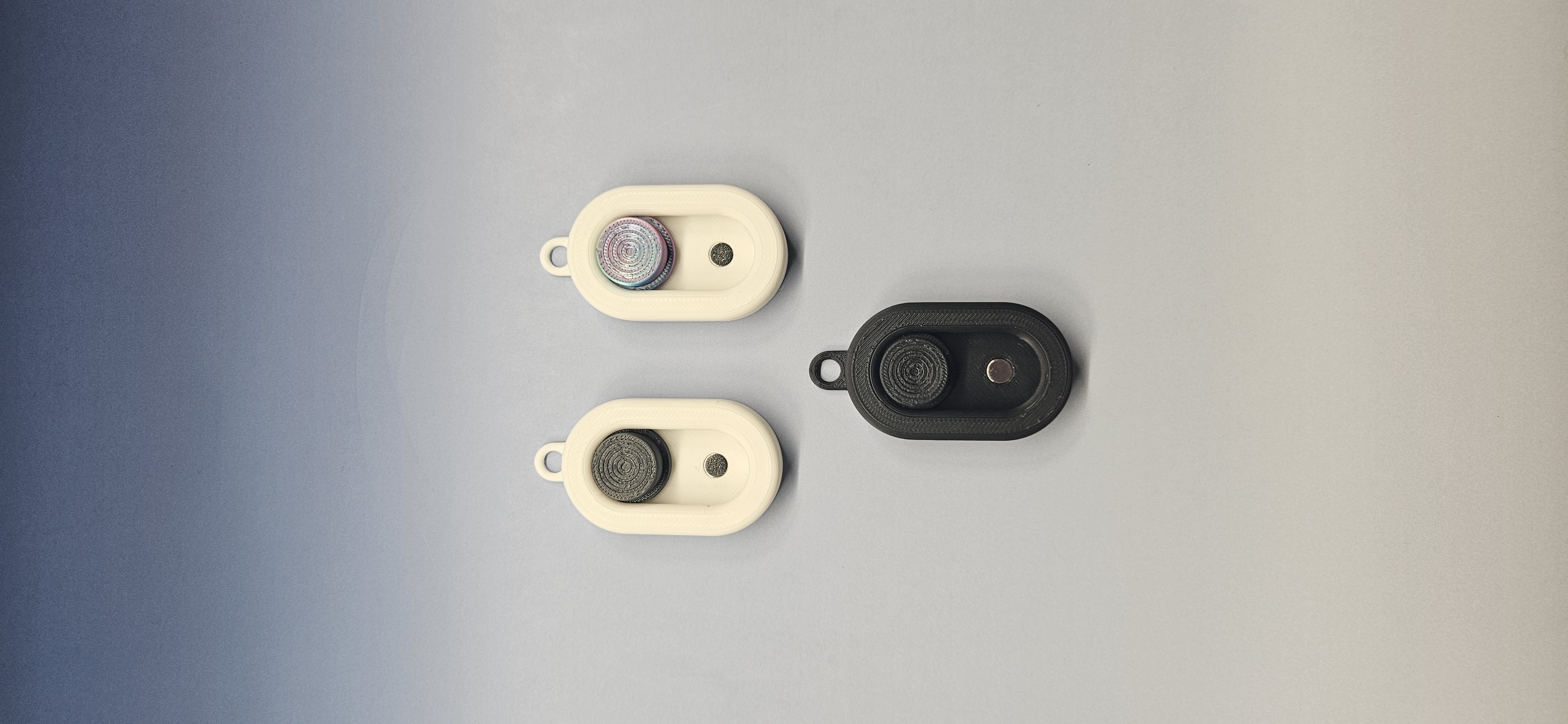 Haptic Magnetic Slider Stress Keychain Fidget Magnetic Slider Stress Toy Stress Clicky Spinny Slidy Toy Office Toy Desk