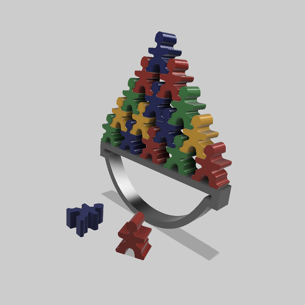 Balancing Pyramid – 3D Printable Logic & Skill Game