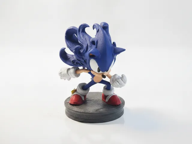 Sonic Hedgehog Figurine Gaming Collectible 3D Printable