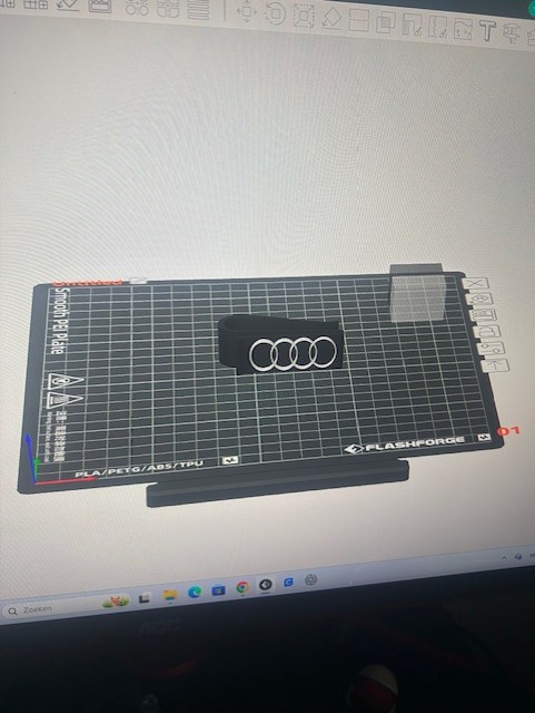 clip zonnebril  logo audi