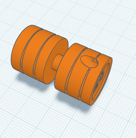 dumbbell 20 keychain