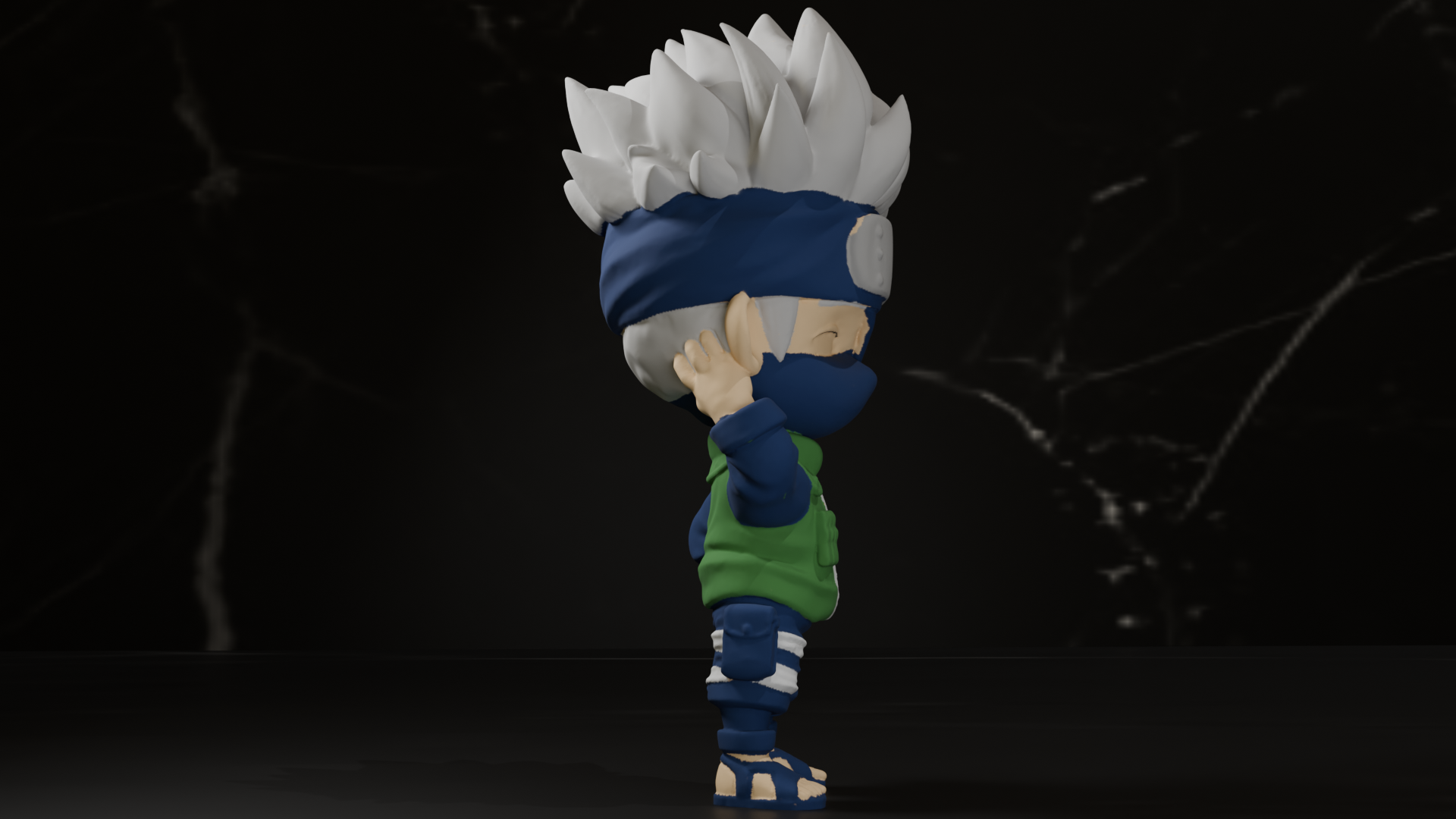 Miniatura 5 do modelo 3D Chibi Kakashi - Naruto