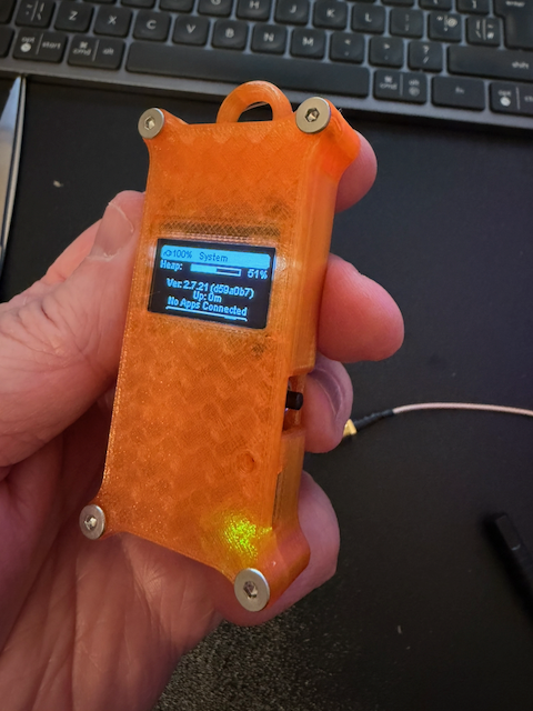 Xiao NRF52840 keychain node 3D model