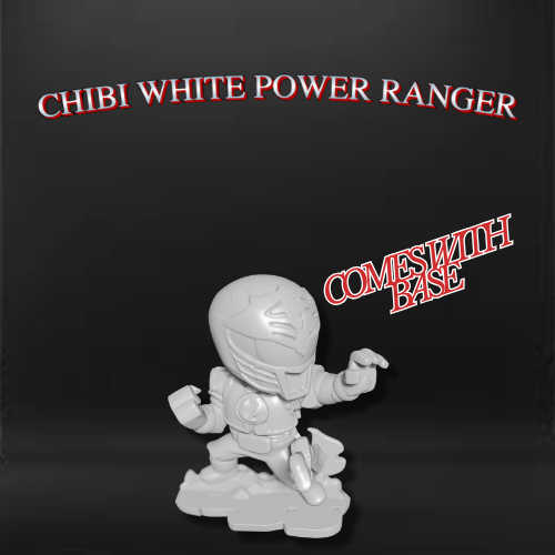 Chibi White Power Ranger