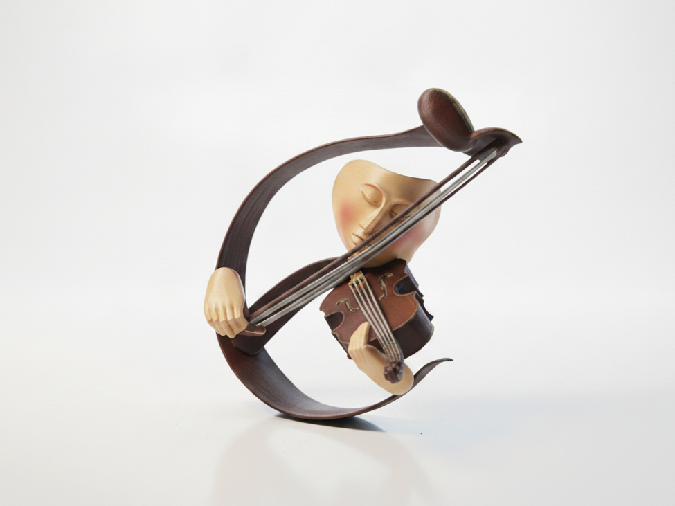 Violinist Musician Figurine Miscellaneous 3D Printable