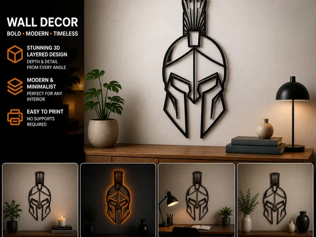 Universal Spartan Helmet wall decoration