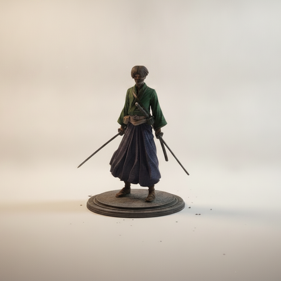 Samurai Version Of Levi Ackerman From Attack On Titan Figurine 3D Printable