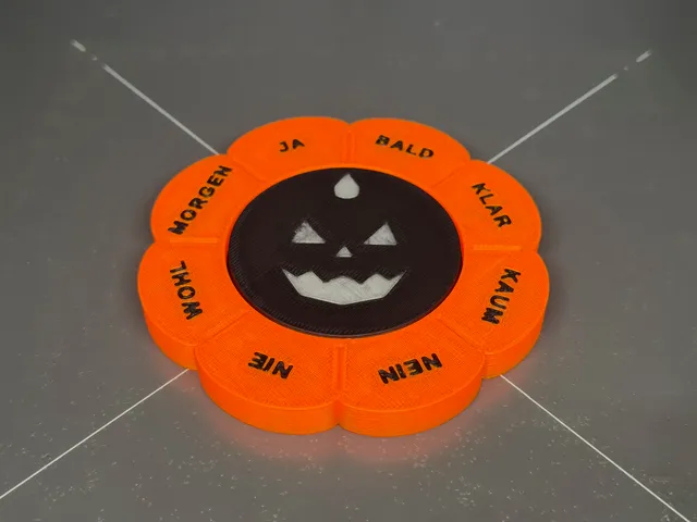 Pumpkin Spirit Spinner – Print-in-Place Fortune Telling Fidget