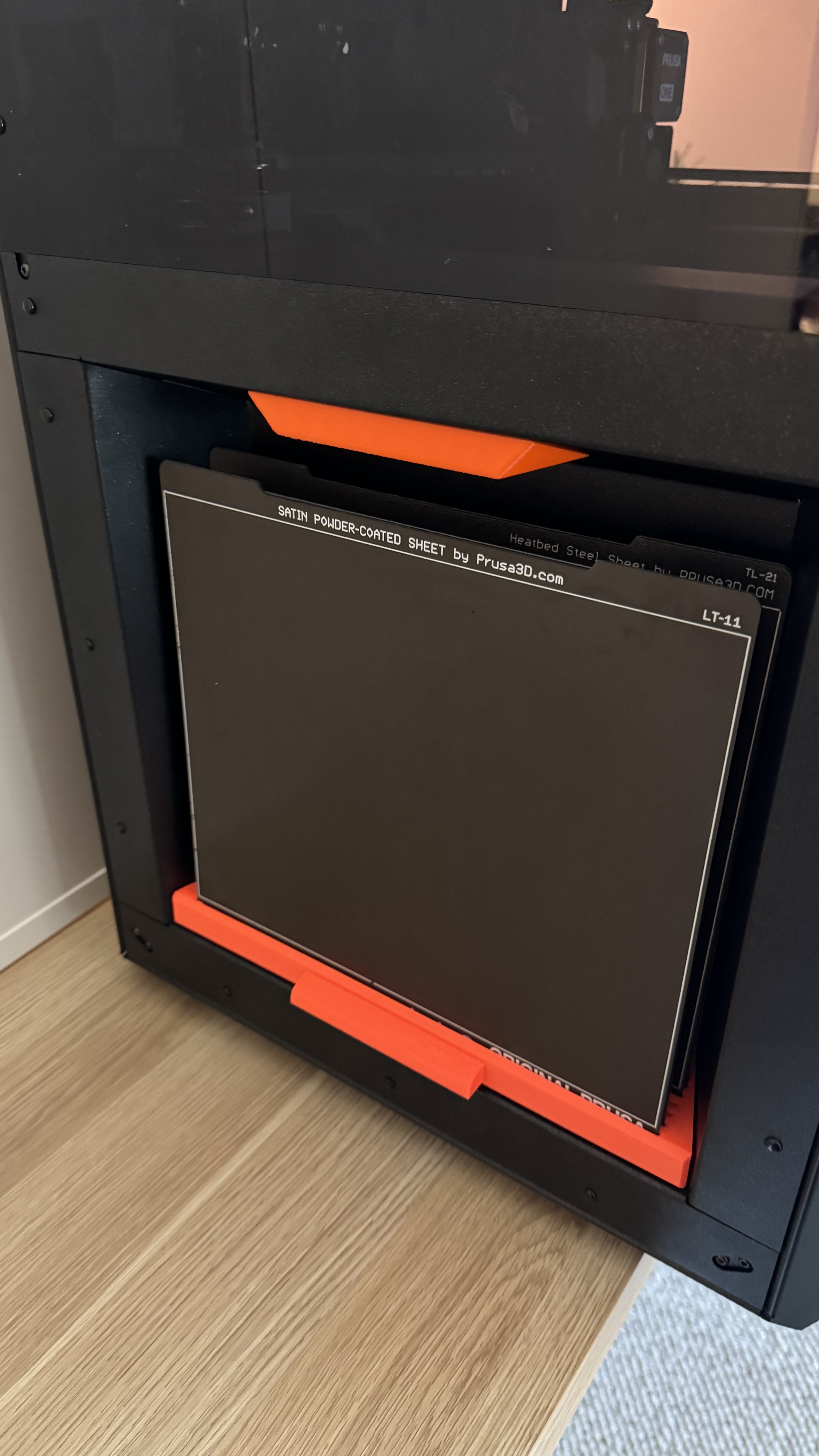 Prusa Core One 6 build plate holder with handle
