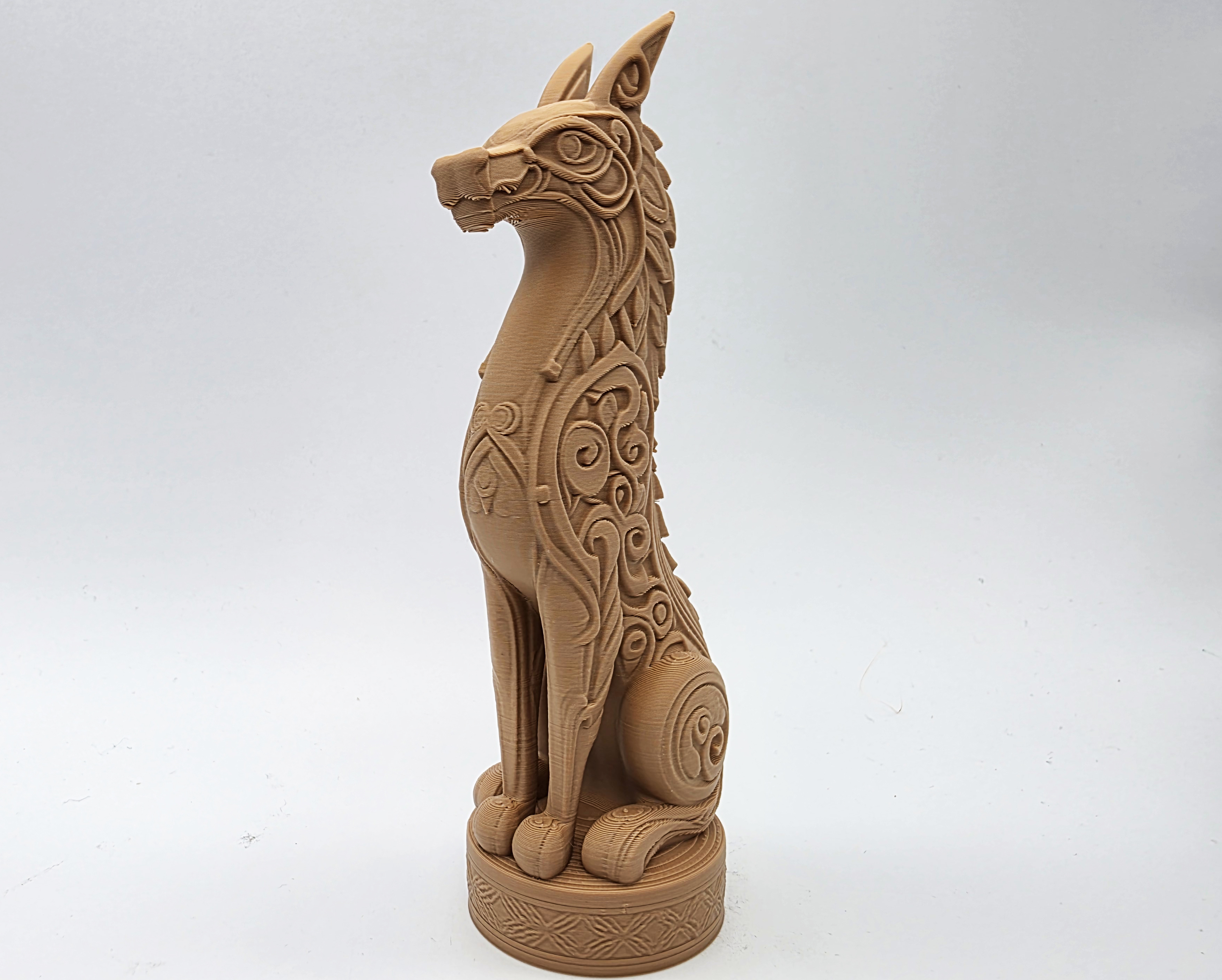 Miniatura 3 do modelo 3D Fenrir Wolf Statue
