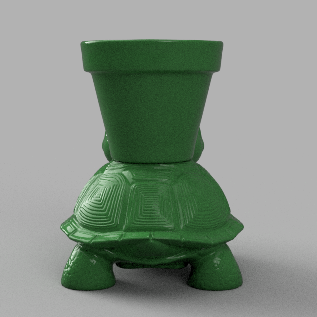 Miniatura 3 do modelo 3D Terracotta Turtle Planter