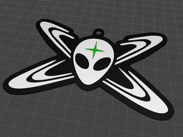 Area 53 Robotics Alien Keychain