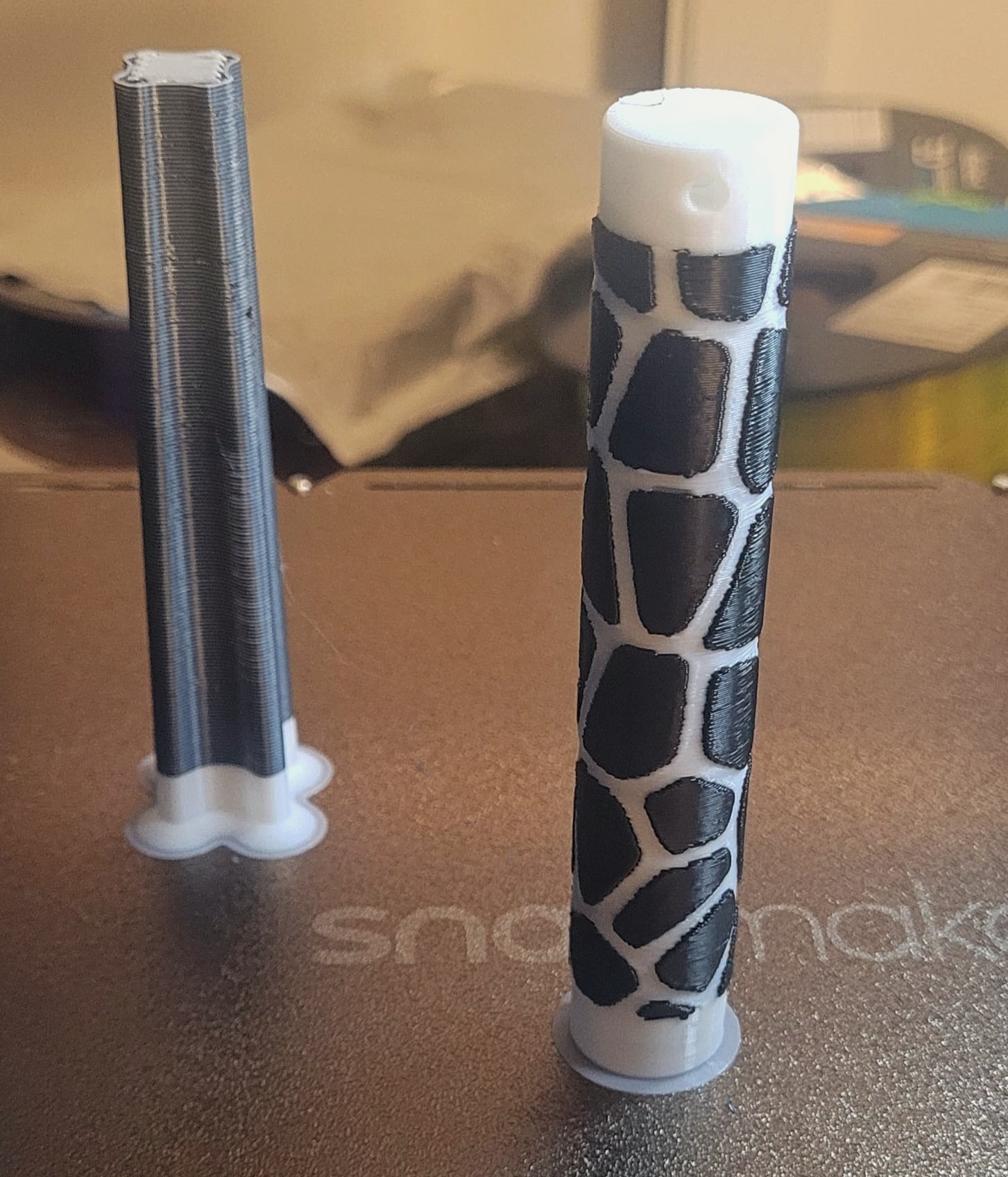 two-color variation bumpmesh door pull