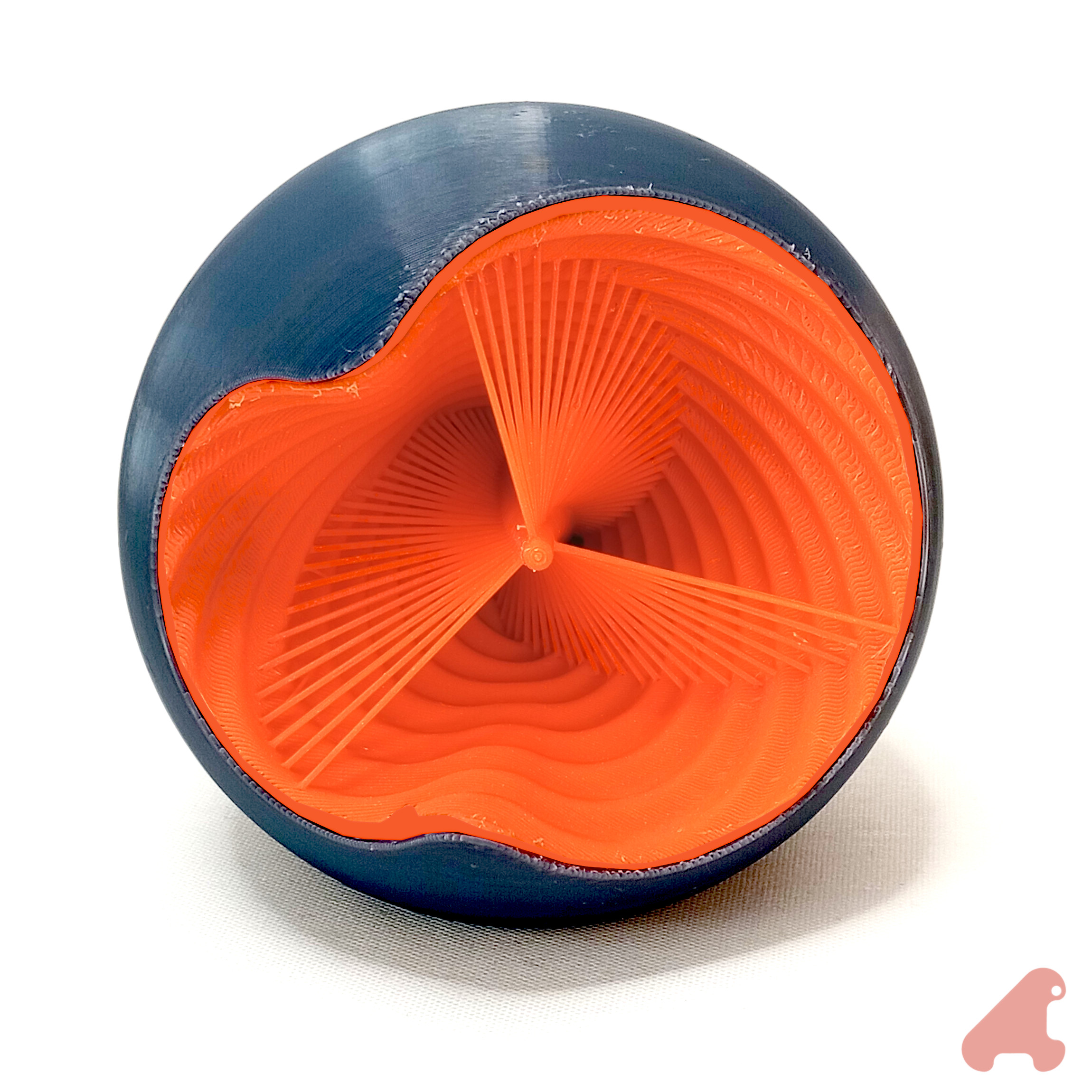 ABSTRACT SPHERE – TWO COLORS - ONDULATE