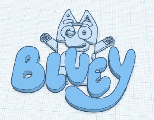 Bluey Keychain (single color)