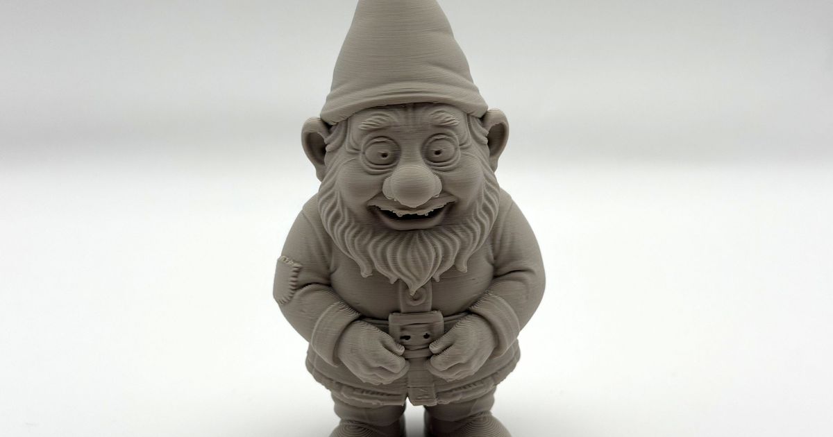 Funny Garden Gnome by Stigern | Download free STL model | Printables.com - 3D model önizlemesi