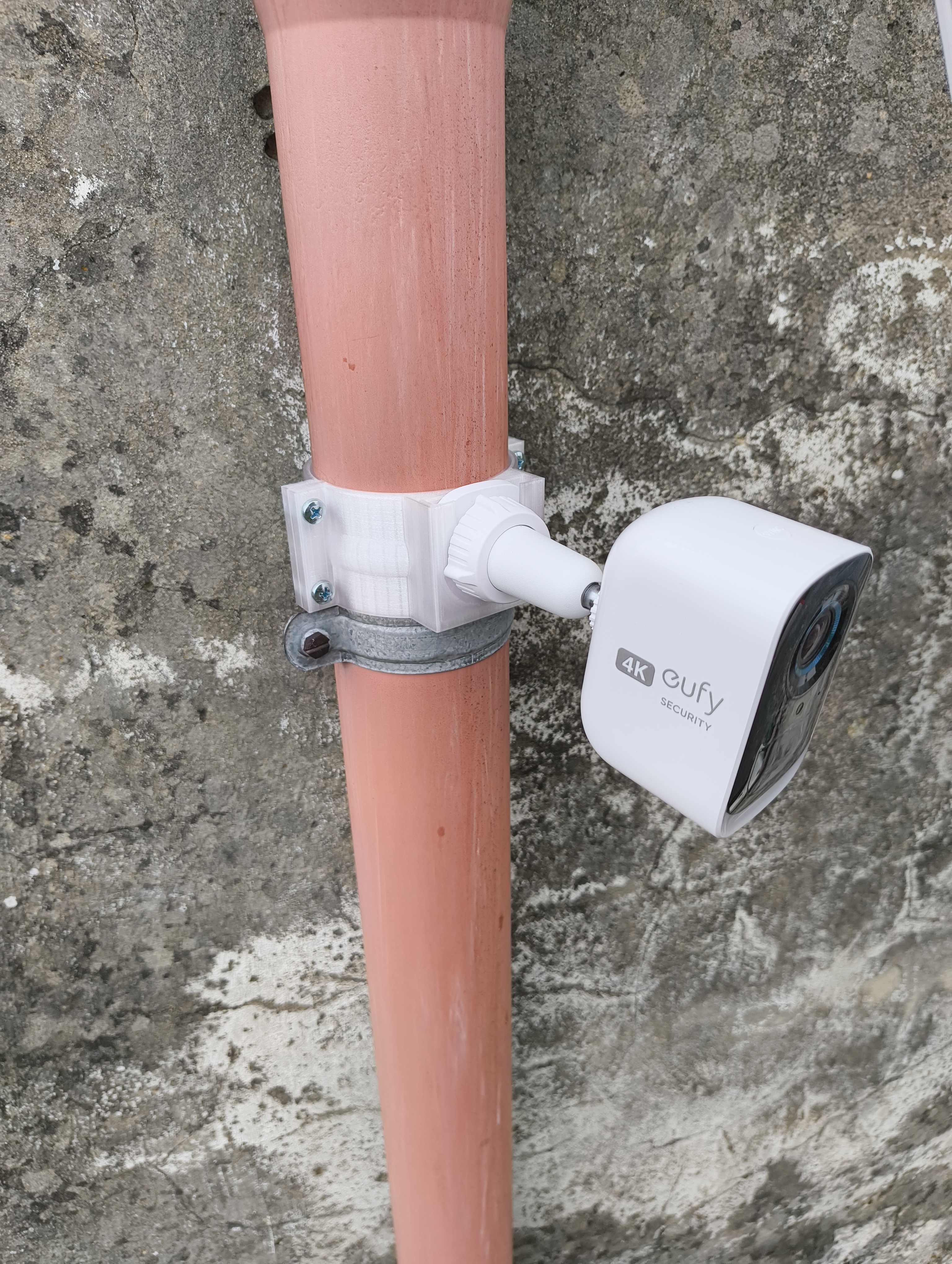 Eufy c3 security camera rainpipe mount