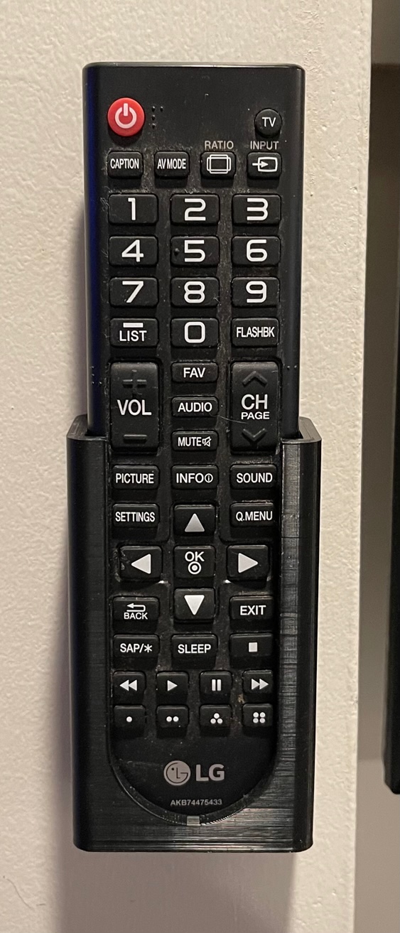 LG remote control holder/wall mount
