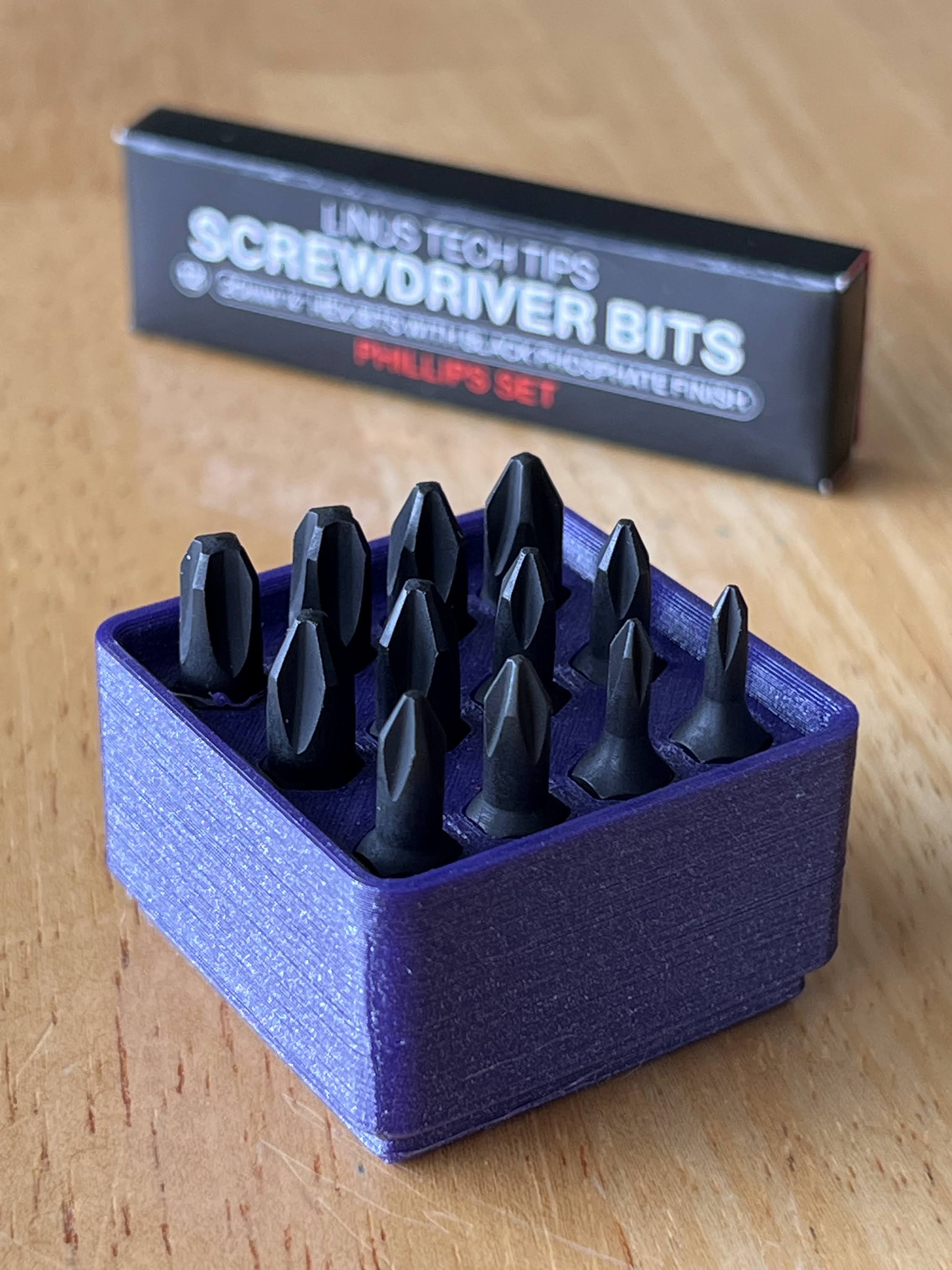 LTT Screwdriver Bit Holder Gridfinity by DSwanlund Download free