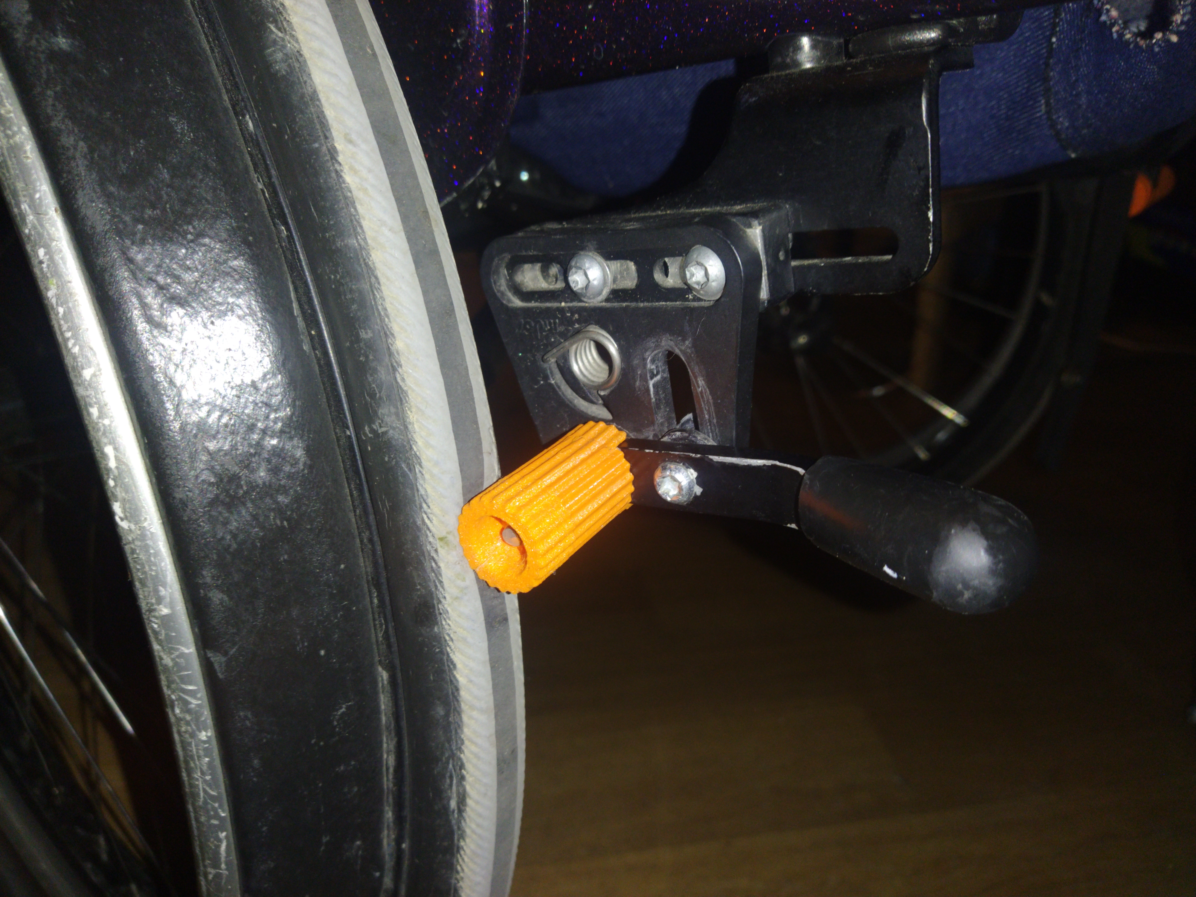Replacement brake for Quickie wheelchair standard brake system