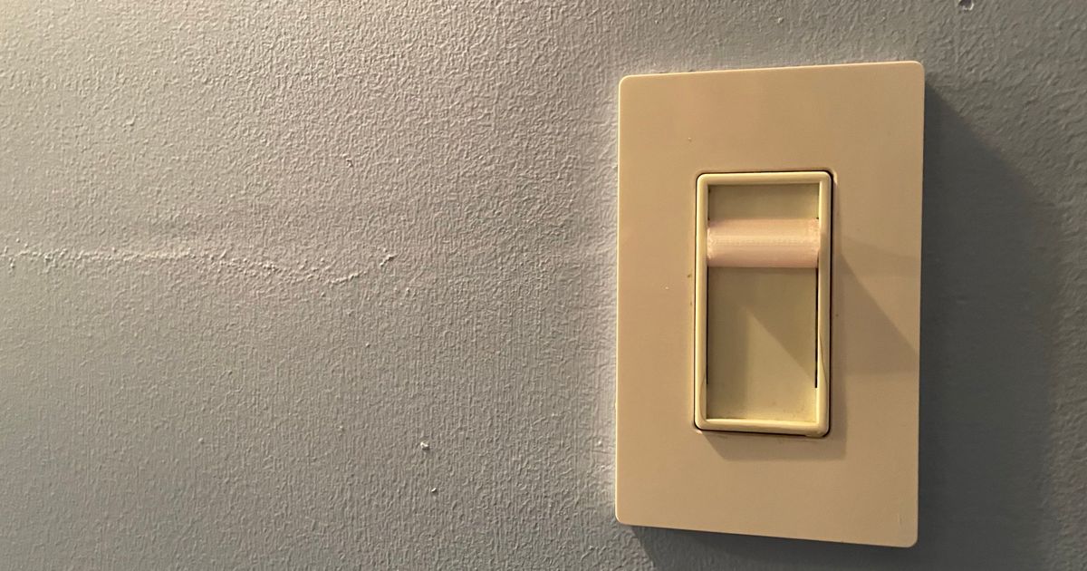 Adjustable light switch fix by CJfpv Download free STL model