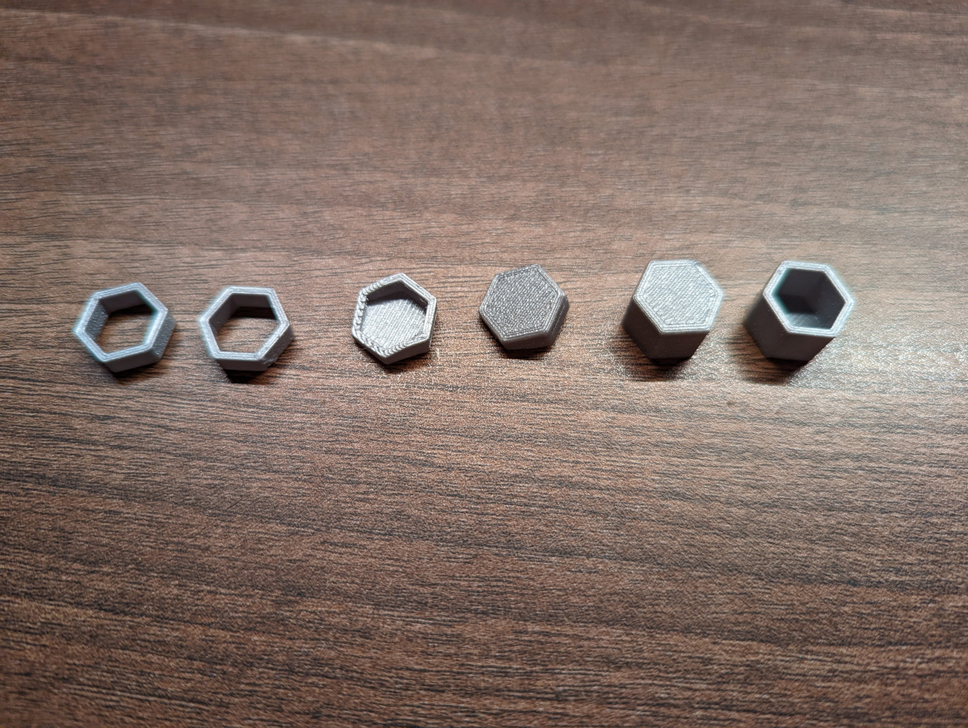 Hexagons with solid bottom/top for the Mini Base Squashball Legs — miniatura 4