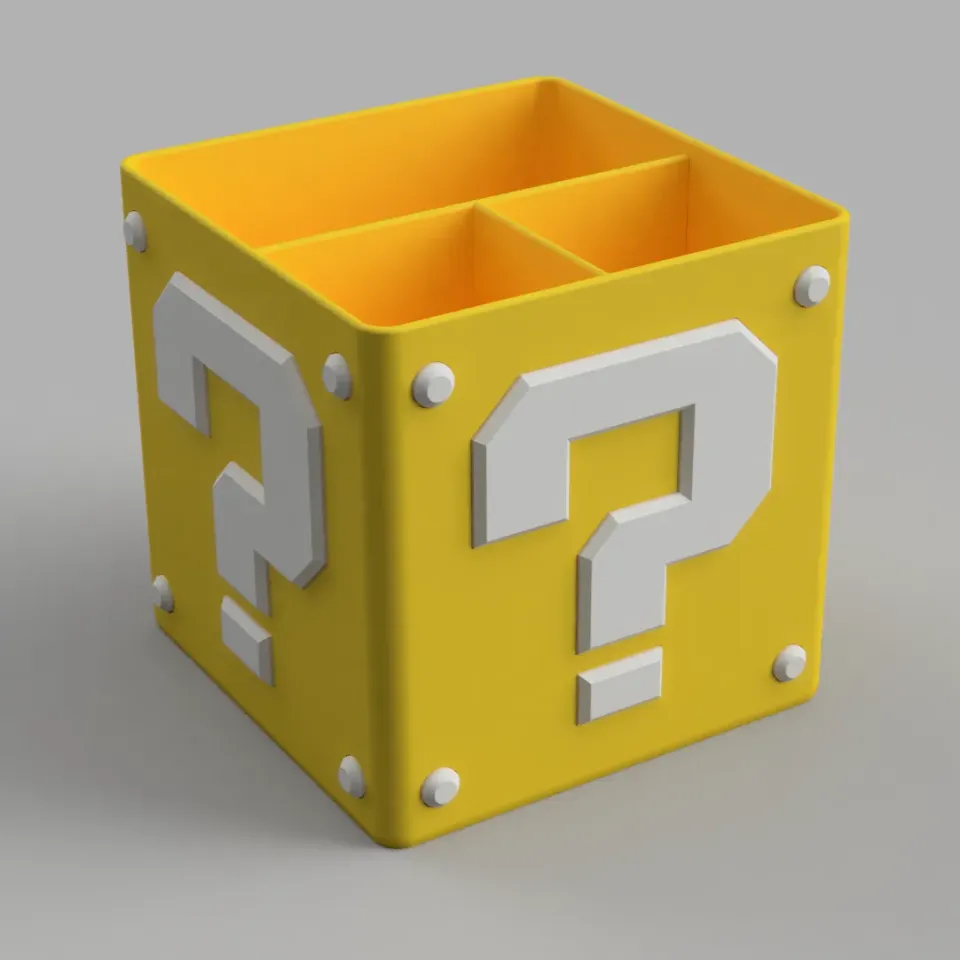 STL file Pen holder/Desk organizer Mario 🖊️・3D printing template to  download・Cults