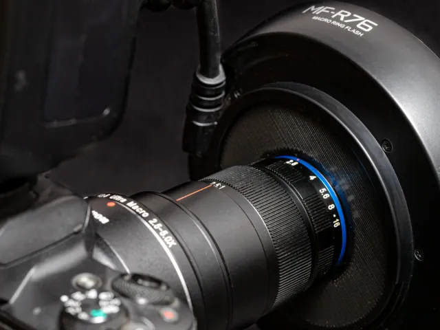 Godox MF-R76 Ring Flash Adater Plate for Laowa 25mm F2.8 2.5-5X Ultra Macro Lens