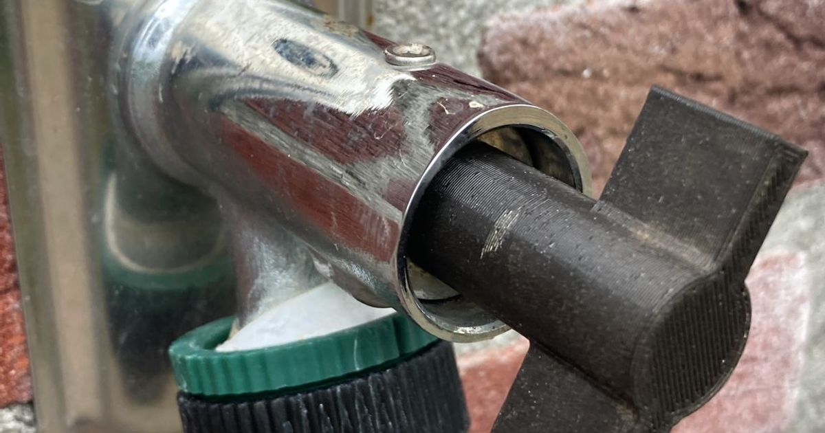 Key for outdoor water tap by HvL Download free STL model