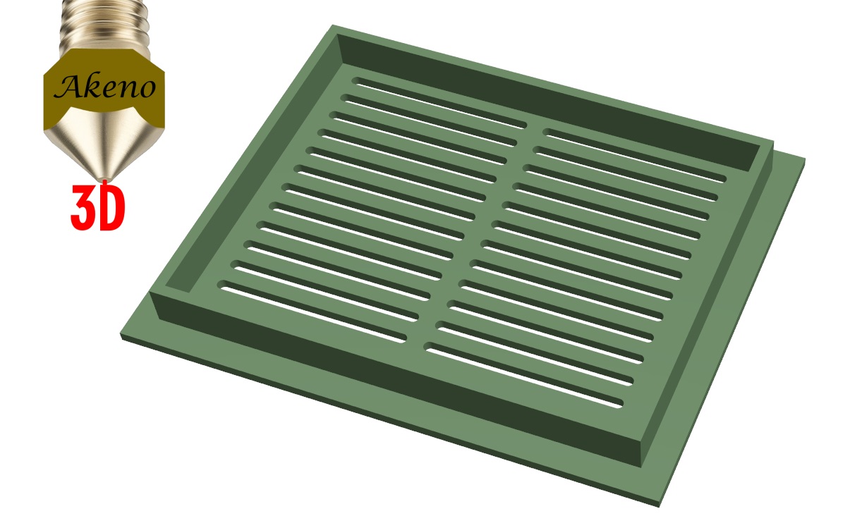 Ventilation Grille / Air-Grille 100mm x 80mm x 10mm