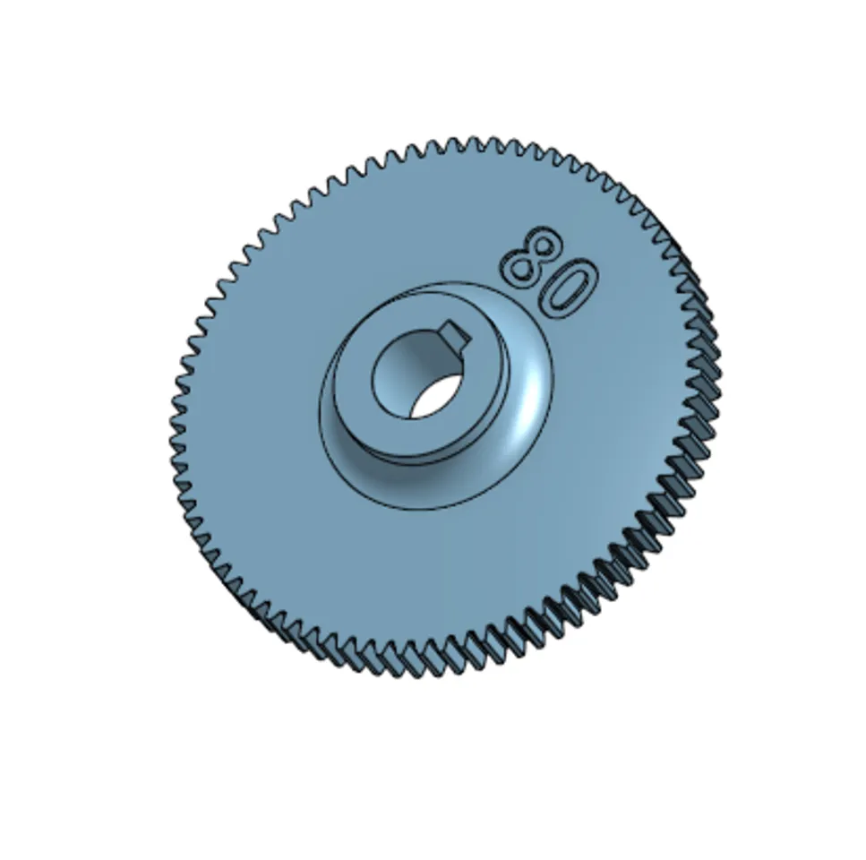 9x20 Lathe Sacrifical 80 tooth gear by kaje | Download free STL