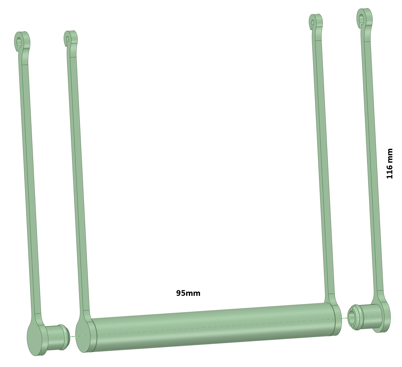 Miniatura 3 do modelo 3D Bird swing
