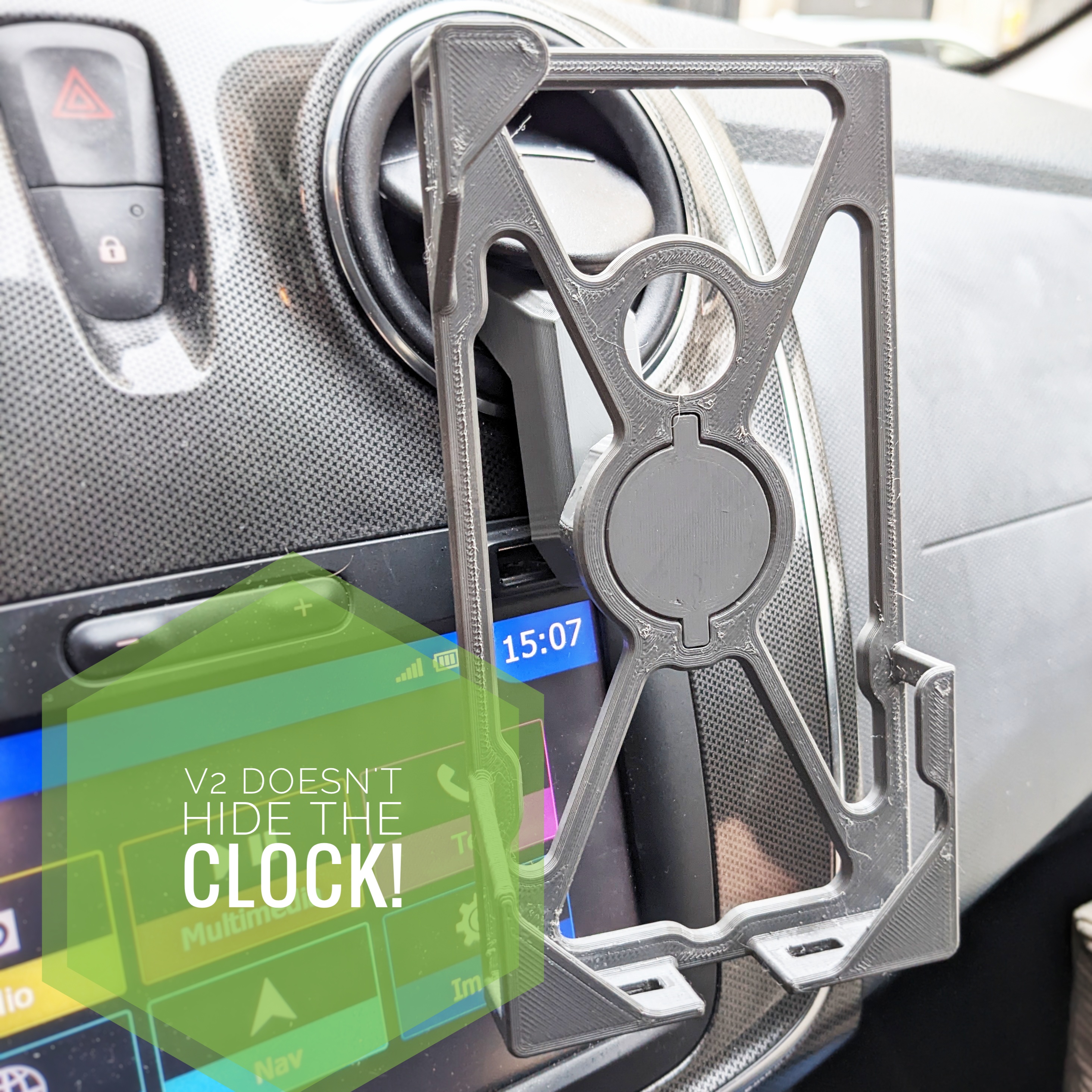 Dacia Sandero 2018 air vents phone holder - Updated!