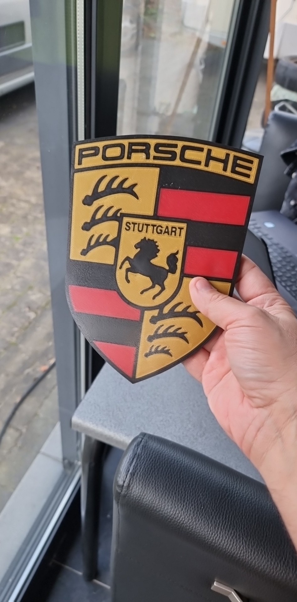 Porsche logo multicolour