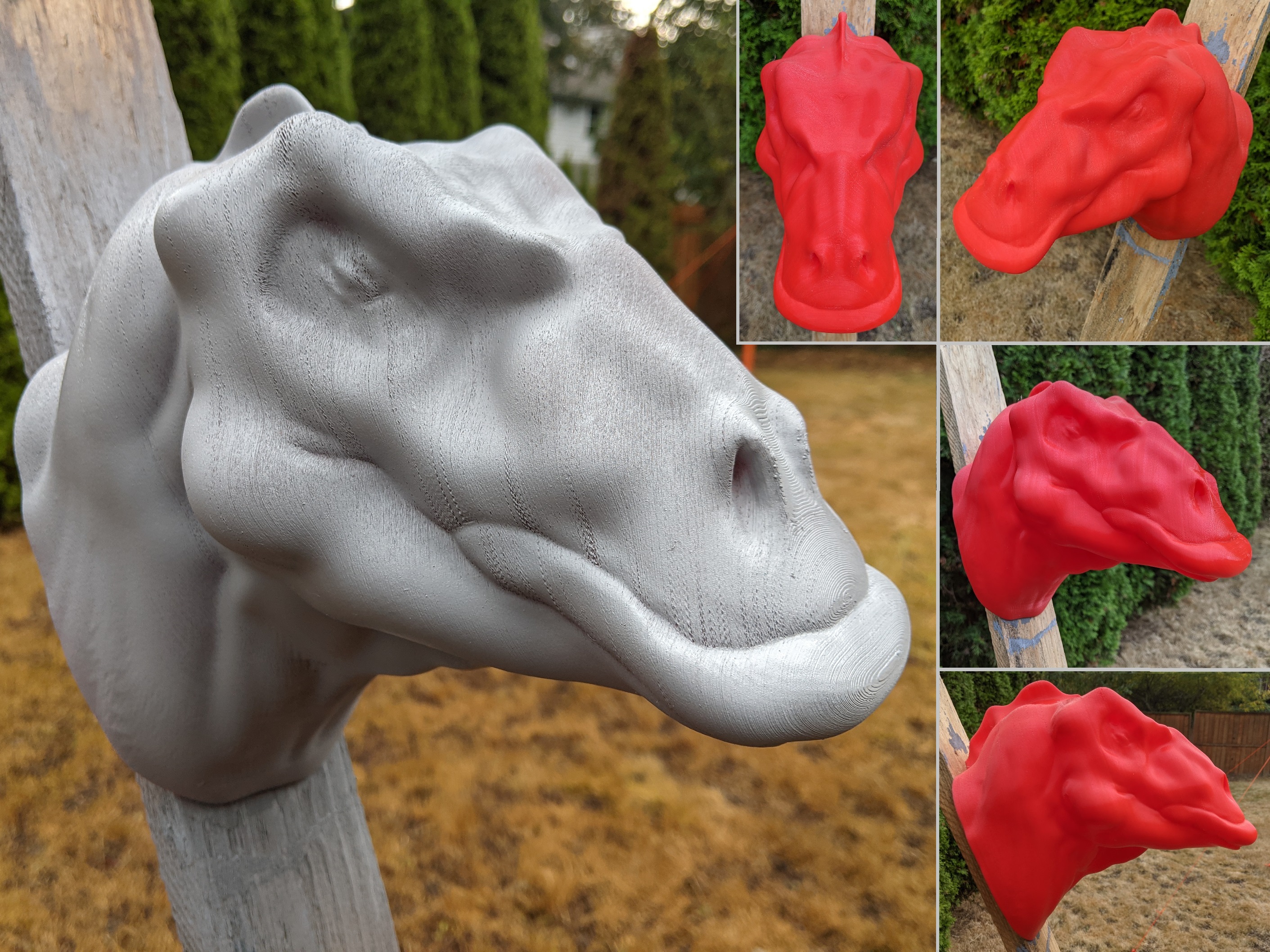 Edmontosaurus Head For Wall (Large)