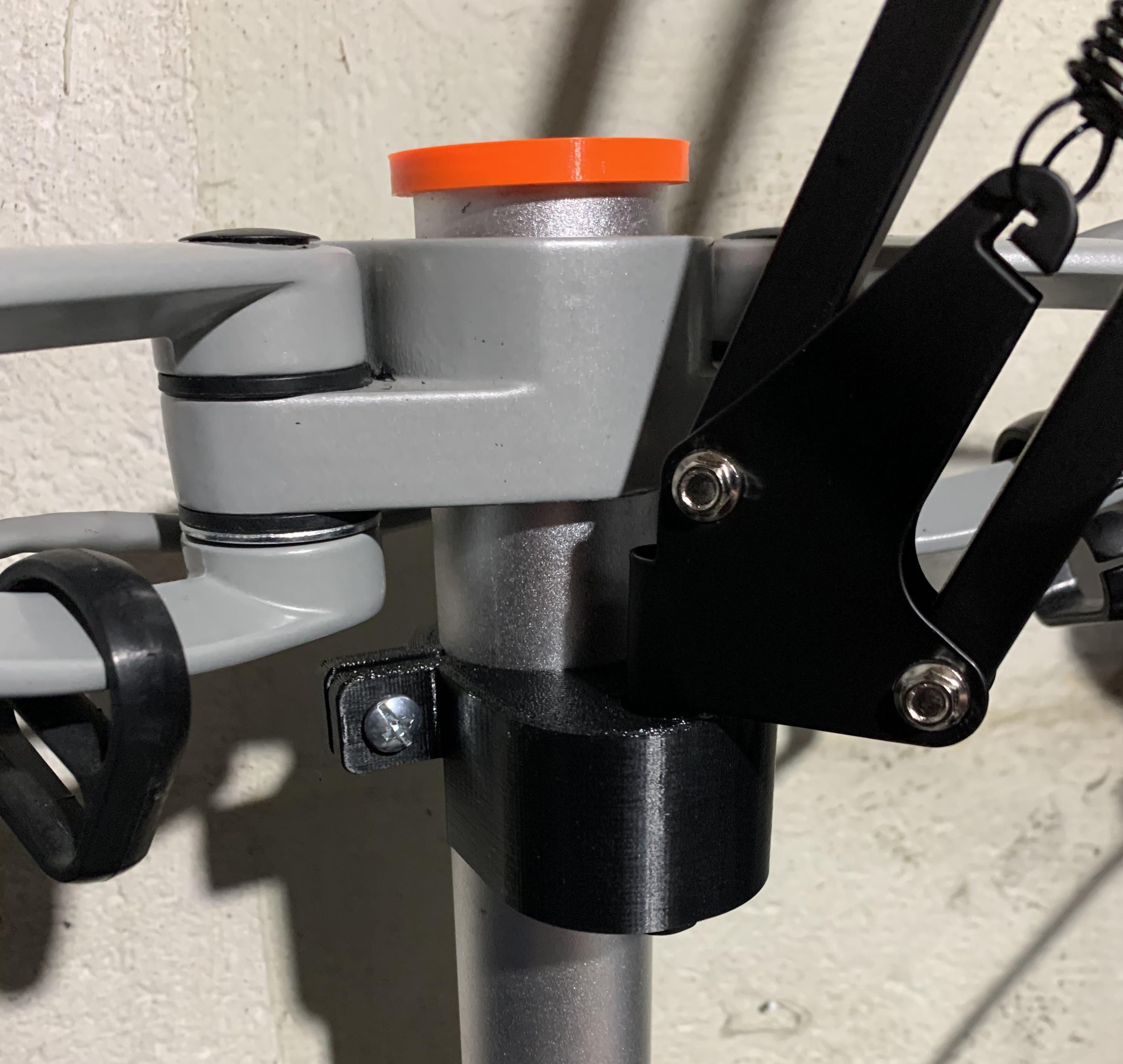 Monitor stand clamp-on microphone boom holder