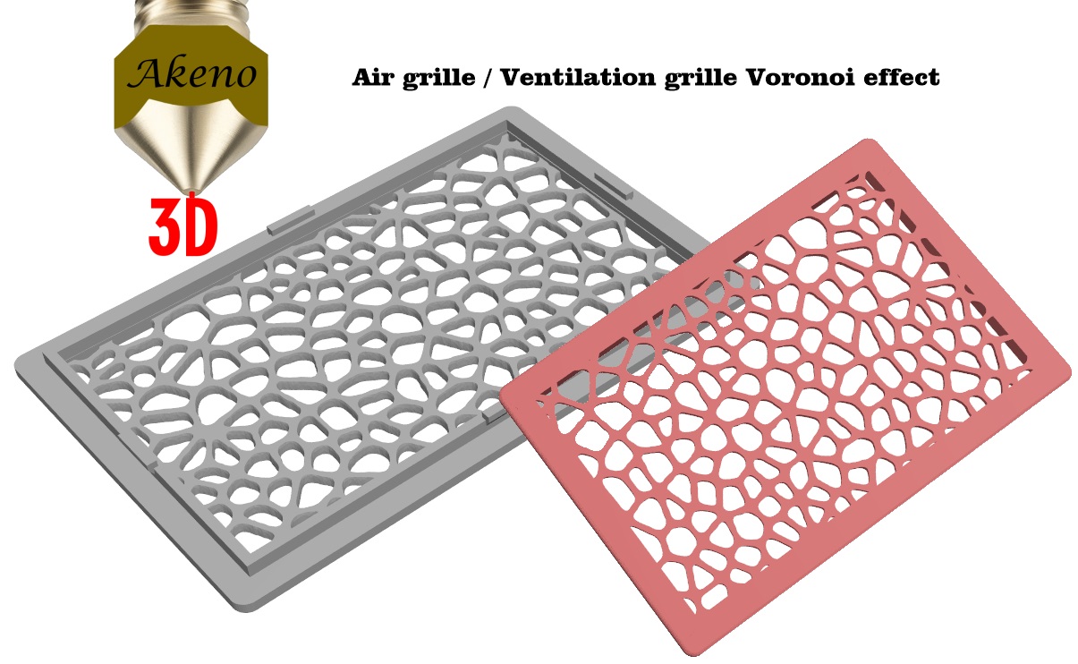 Air grille / Ventilation grille Voronoi effect
